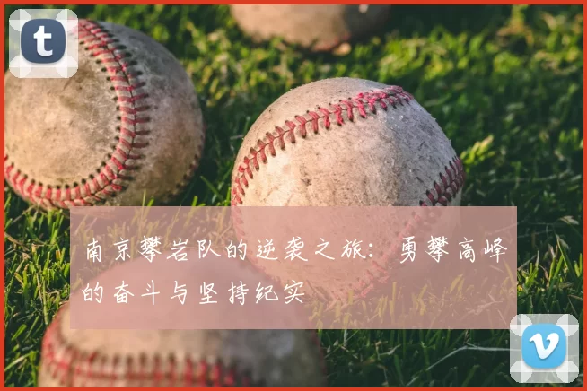 南京攀岩队的逆袭之旅：勇攀高峰的奋斗与坚持纪实