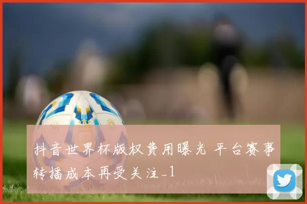 抖音世界杯版权费用曝光 平台赛事转播成本再受关注_1